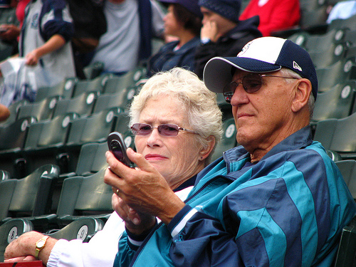 Elderly Sports Fans