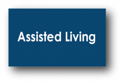 Assisted Living blue card button