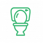 restroom green icon