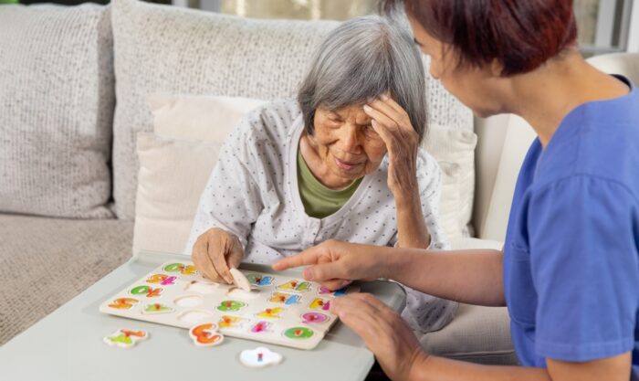 Certified Senior Adviser reviewing a care plan in Rolling Hills Estates
